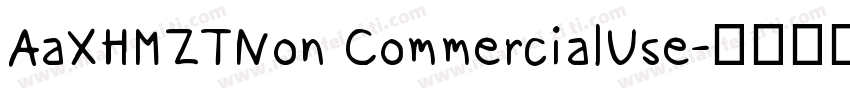 AaXHMZTNon CommercialUse字体转换